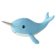 thumbnail image 1 of Your Zone Kids 20" x 8.75" Blue Narwhal Cooling Plush Pillow, 1 of 7
