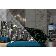 Your Zone Kids 3 Piece Comforter Set, Twin XL, White, Polyester