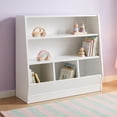 thumbnail interactive-video image 1 of Mainstays Kids Bin Storage and Two-Shelf Bookcase, White, 1 of 8