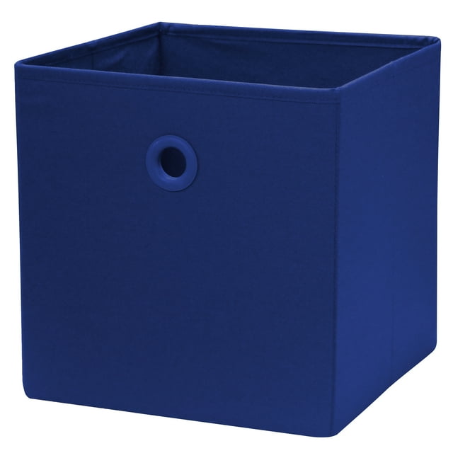 Your Zone Kids Blue Fabric Collapsible Storage Bin, 10.5" x 10.5" x 10.75"