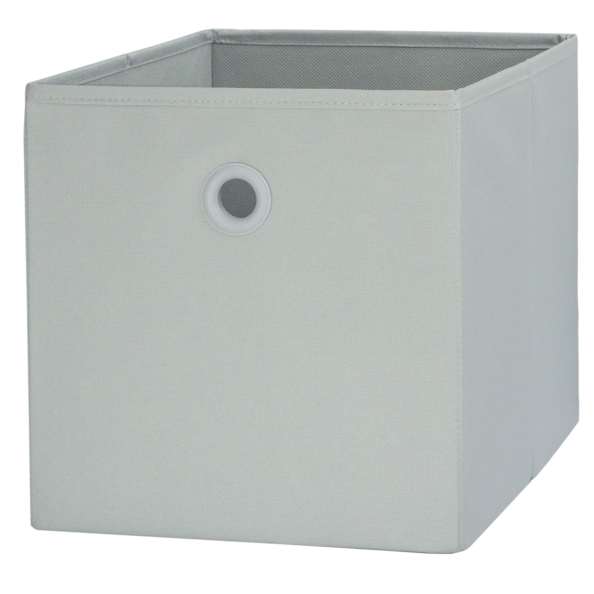 Your Zone Kids Collapsible Fabric Storage Bin, Gray, 10.5 in x 10.5 in x 10.75 in