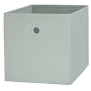 Your Zone Kids Collapsible Fabric Storage Bin, 10.5" x 10.5" x 10.75", Gray