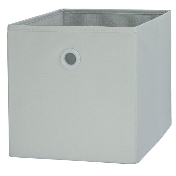 Your Zone Kids Collapsible Fabric Storage Bin, Gray, 10.5 in x 10.5 in x 10.75 in