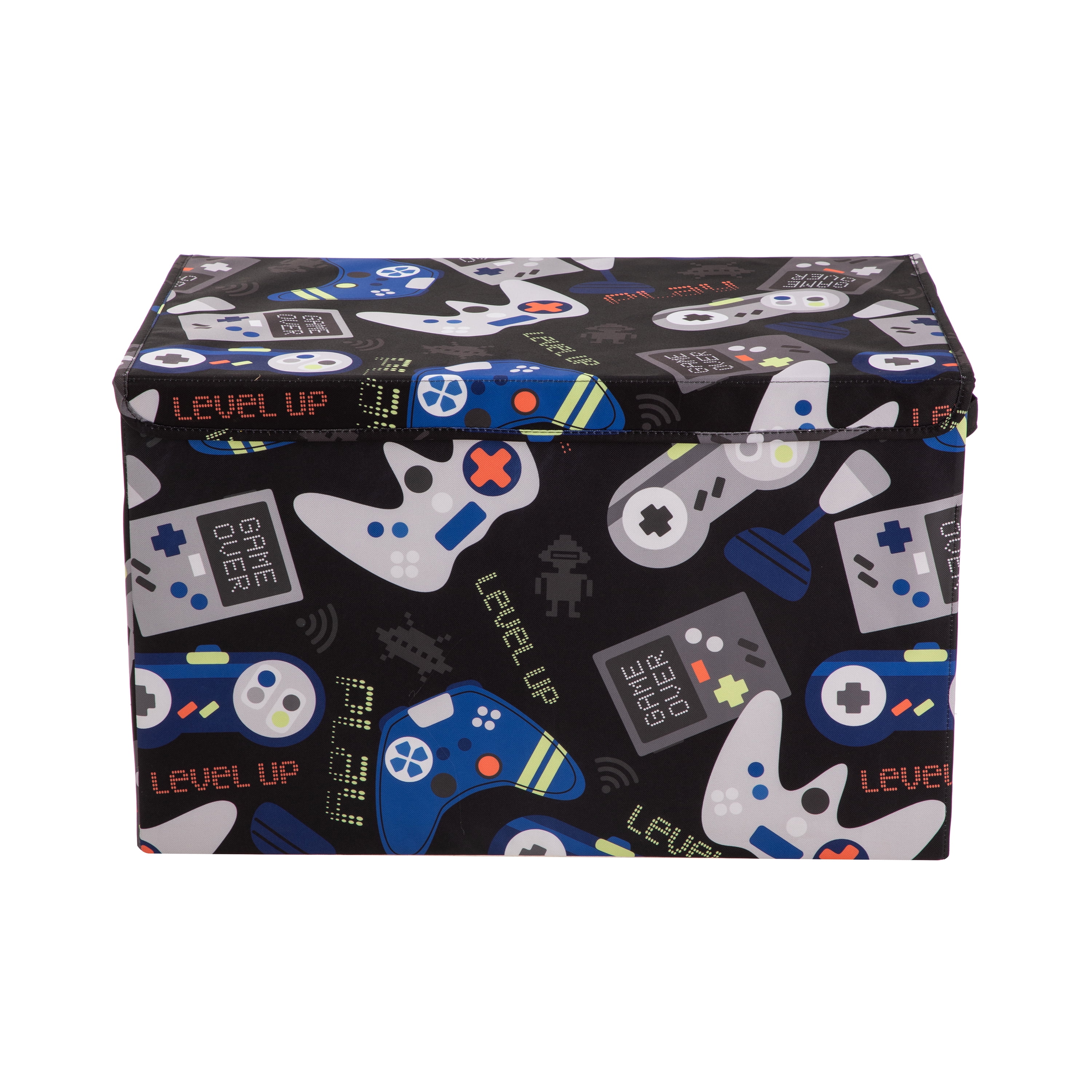 Your Zone Gamer Pattern Kids Collapsible Toy Storage Trunk 24L x