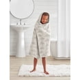 thumbnail image 1 of Your Zone Kids Gray Cloud Cotton Hooded Towel with Hand Pockets, Gray, 1 of 5