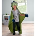 thumbnail interactive-video image 1 of Your Zone Hooded Throw, Dino, 40x50, 1 of 6