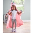 thumbnail interactive-video image 1 of Your Zone Kids Pink Unicorn Glow in the Dark Hooded Throw, 40" x 50", 1 of 6