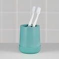 thumbnail image 1 of Your Zone Kids Plastic Teal Toothbrush Holder with Nonslip Bottom, 1 of 7
