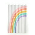 Your Zone Kids Rainbow Shower Curtain with Hooks