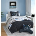 thumbnail image 1 of Your Zone Kids Reversible Microfiber Quilt Set, Gamer, Twin, 2 Piece, 1 of 13