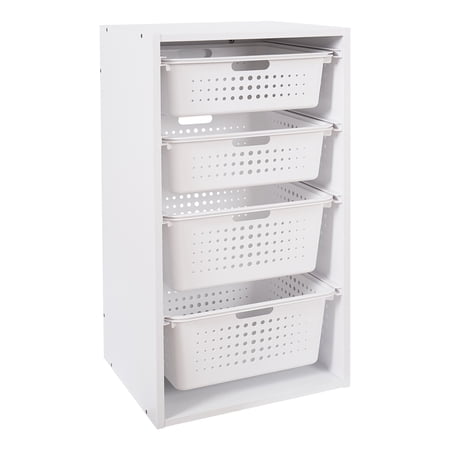 YOUR ZONE SLIDING BIN ORGANIZER WITH 4 STORAGE...
