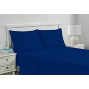 Your Zone Kids Soft Microfiber Sheet Set, Dark Blue, Twin-XL, 3 Pieces, Easy Care