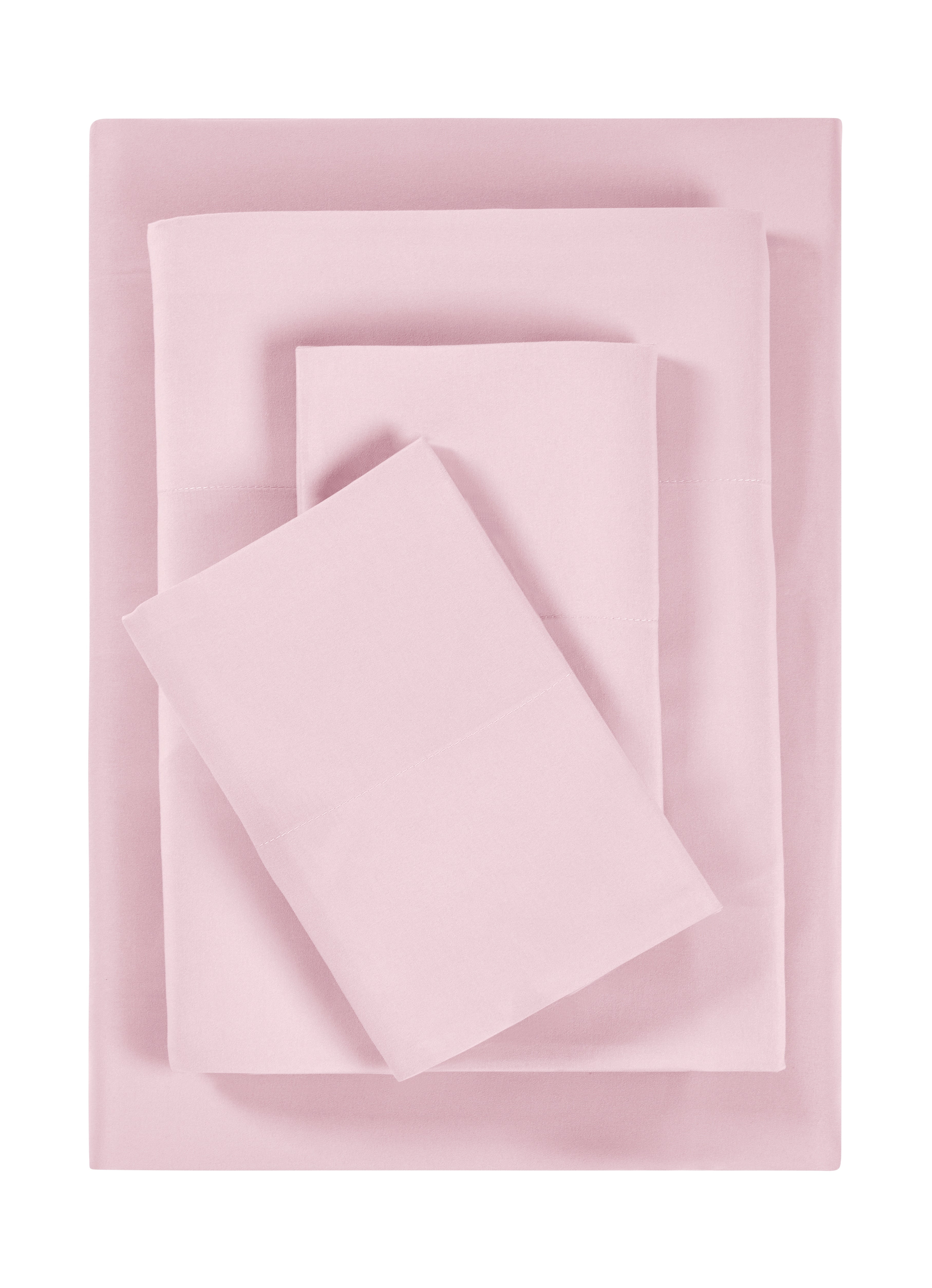 Your Zone Kids Soft Microfiber Sheet Set, Pink, Full, 4 Pieces, Easy Care