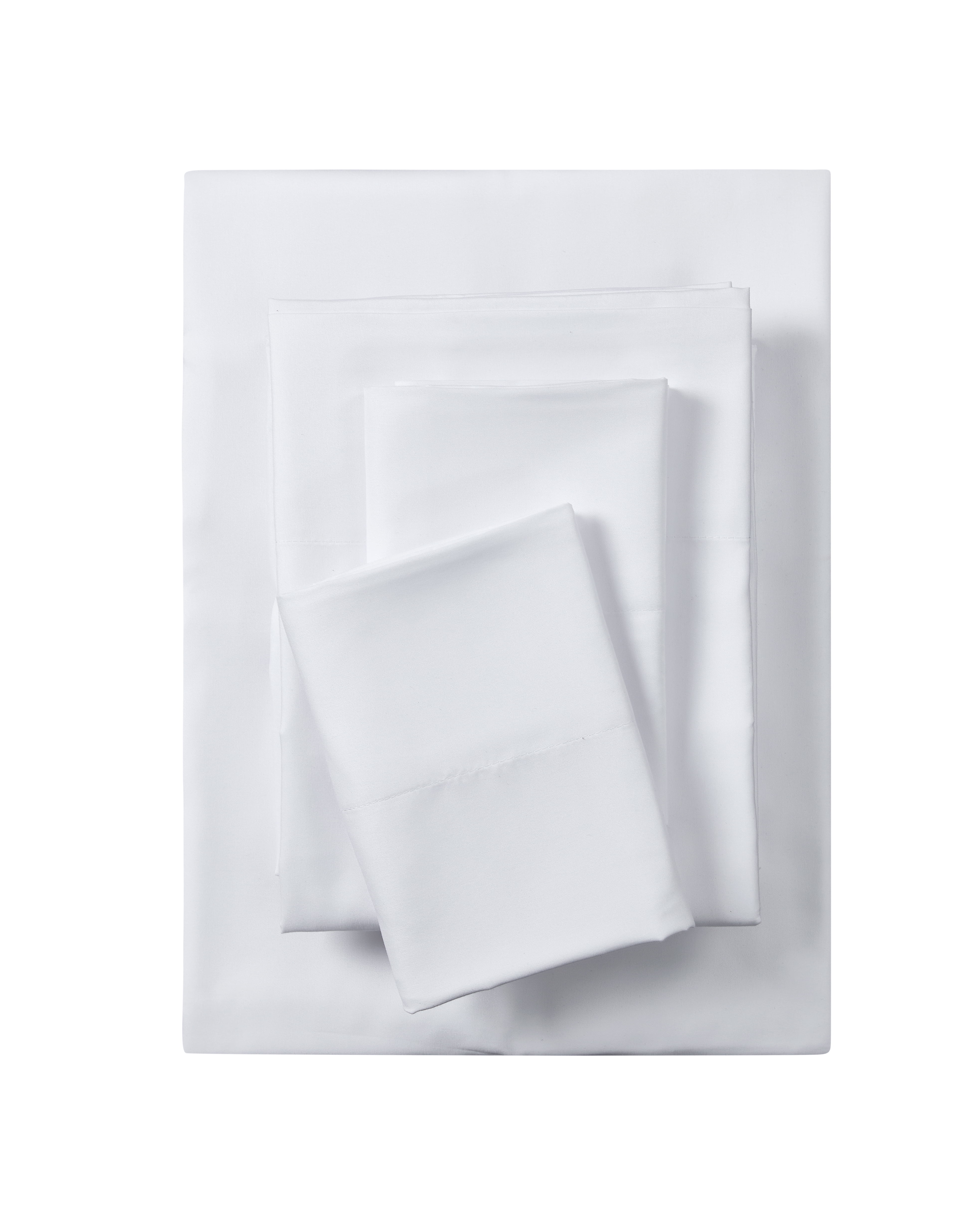 Your Zone Kids Soft Microfiber Sheet Set, White, Full, 4 Pieces, Easy Care