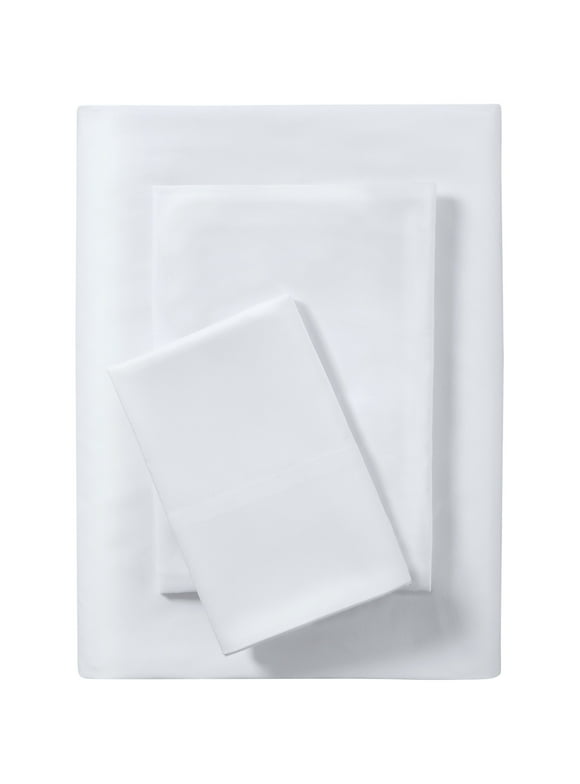 Your Zone Kids Soft Microfiber Sheet Set, White, Twin, 3 Pieces, Easy Care