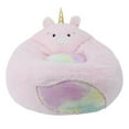 Your Zone Kids Playroom Seating, Cozy Stuffed Unicorn Bean Bag Chair