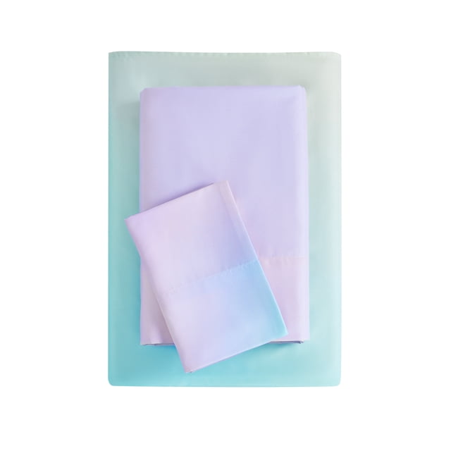 Your Zone Kids Super Soft Microfiber Sheet Set, Ombre, Twin, 3 Piece