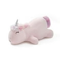 thumbnail interactive-video image 1 of Your Zone Kids Unicorn Weighted Plush Pillow, 20" x 7", Pink, 1 of 10