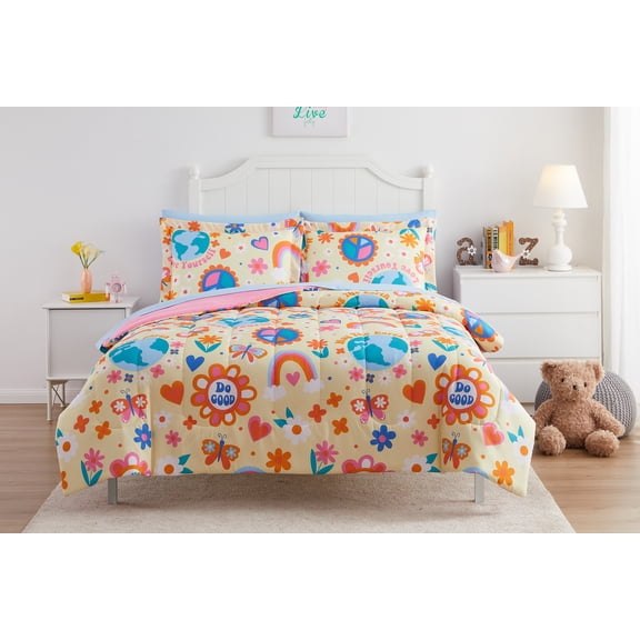 Your Zone Love the Earth Bed-in-a-Bag Coordinating Bedding Set, Full