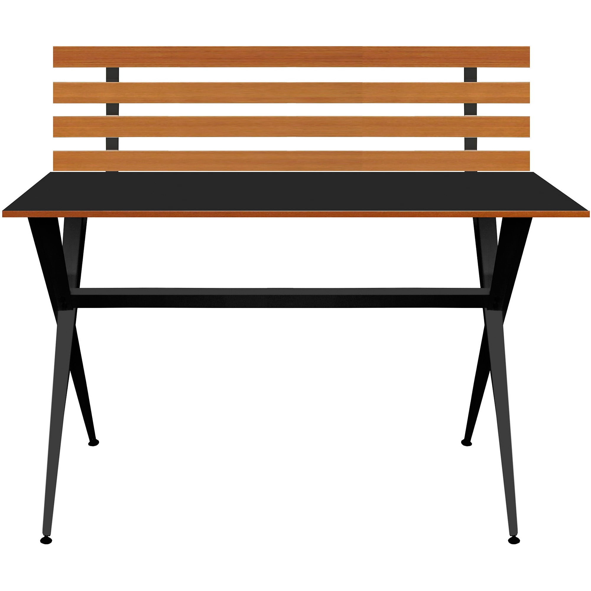 Your zone modern desk with wood slab deals