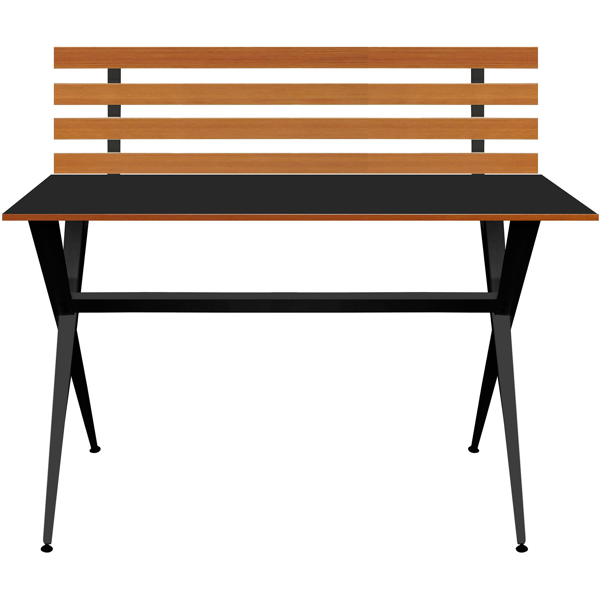 Your Zone Modern Desk with Wood Slab, Multiple Colors - image 1 of 3
