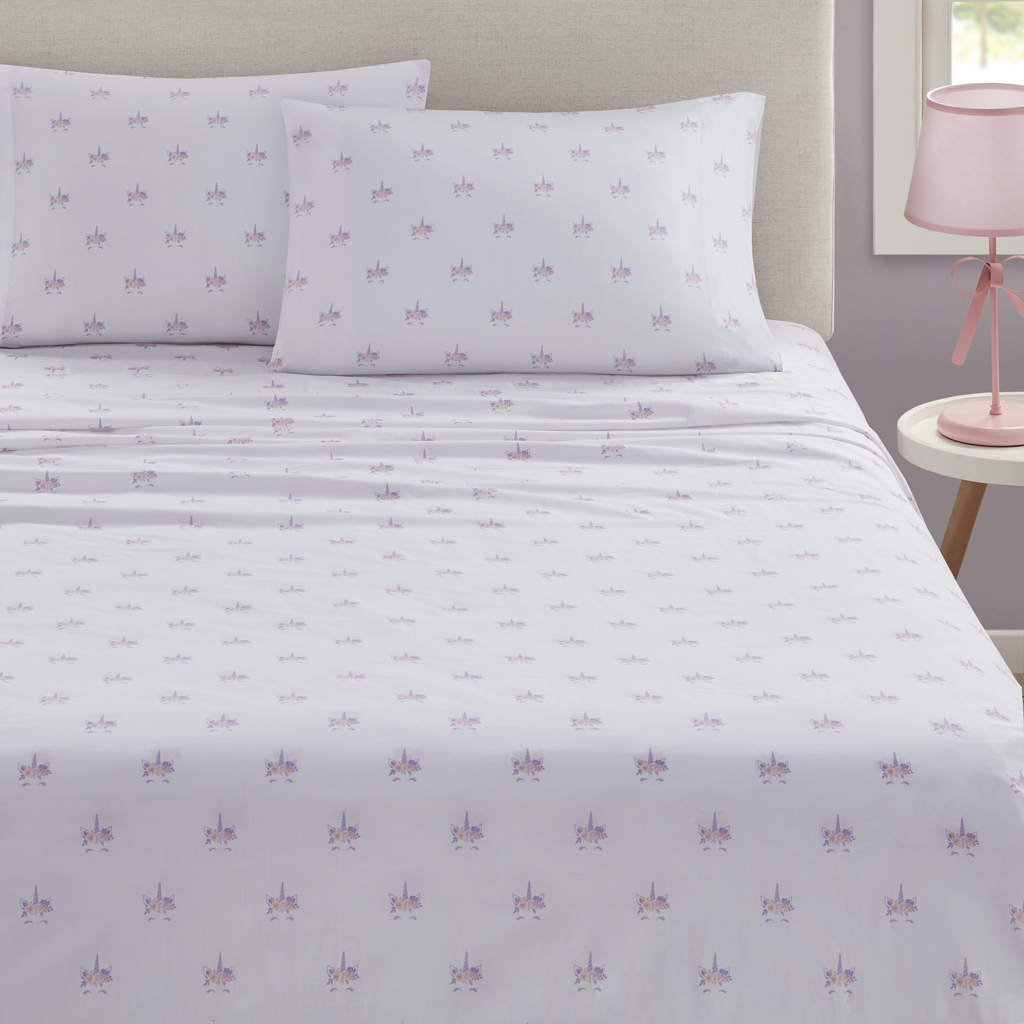 Your Zone Pigment Print Cotton - Your Zone Pigment Print Cotton Sheets White Sheets With Pink Unicorn Full B6be68d7 Bf79 4783 99e8 2d125d071239.6177bd1e4d47f57cd85cb02d224e812c 