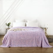Your Zone Pink Polyester Faux Shearling Faux Sherling Blanket, Twin/Full, 72" X 90", For Kids