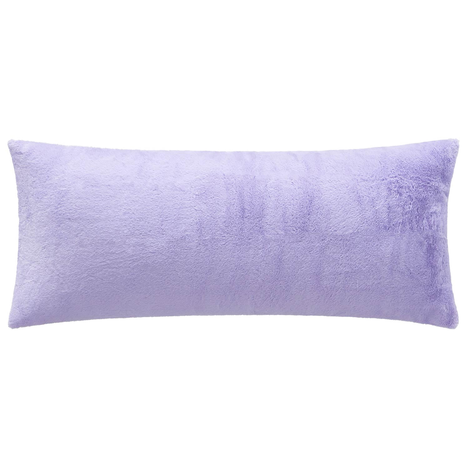 Your Zone Purple Faux Fur 20" x 48" Body Pillow Cover