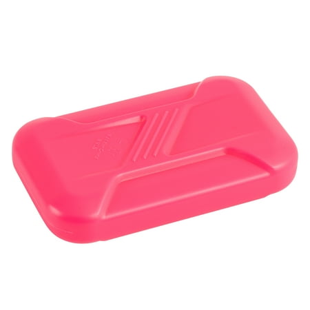 Your Zone Reusable Ice Pack for Kids Lunch Box Pink, Light Weight, Plastic