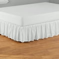 thumbnail image 1 of Your Zone Ruffled Microfiber Bed Skirt, White, Full/Queen, 1 of 4