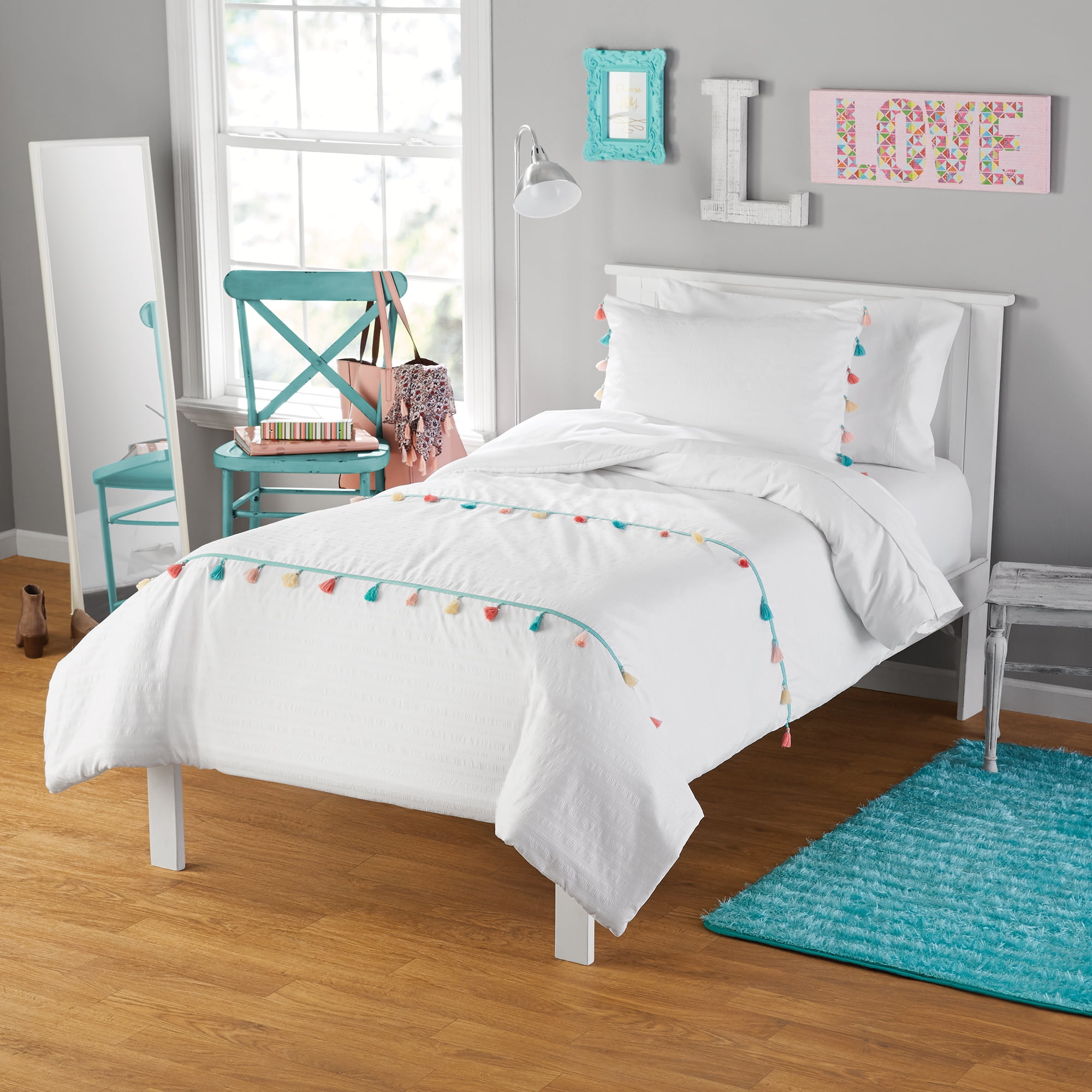 Walmart white comforter twin cheap