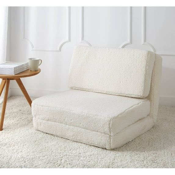 Your Zone Sherpa Flip Chair, Multiple Colors