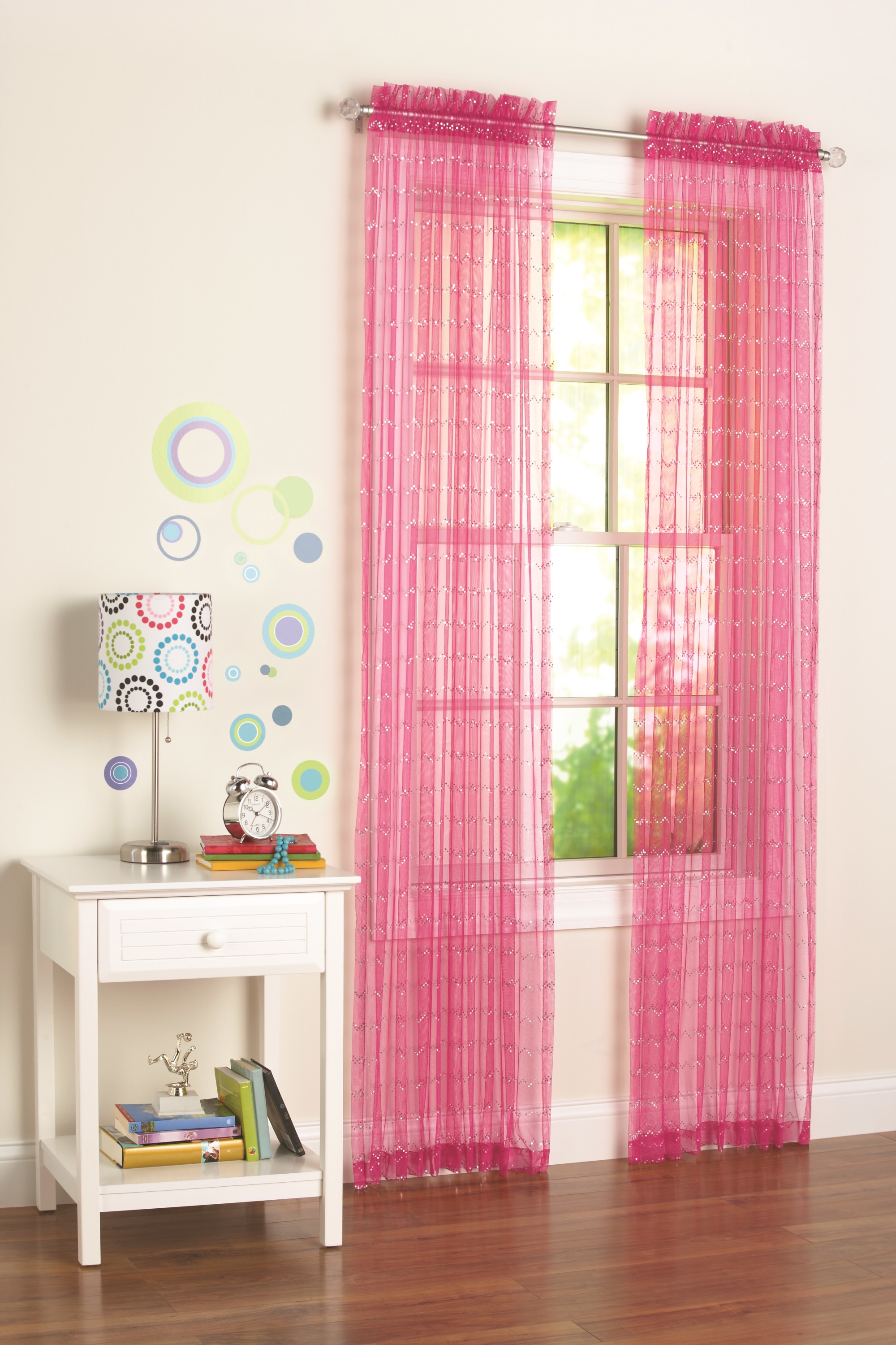 Your Zone, Single Window Panel - Pink - 100% Polyester - 25" x 84" - image 1 of 2