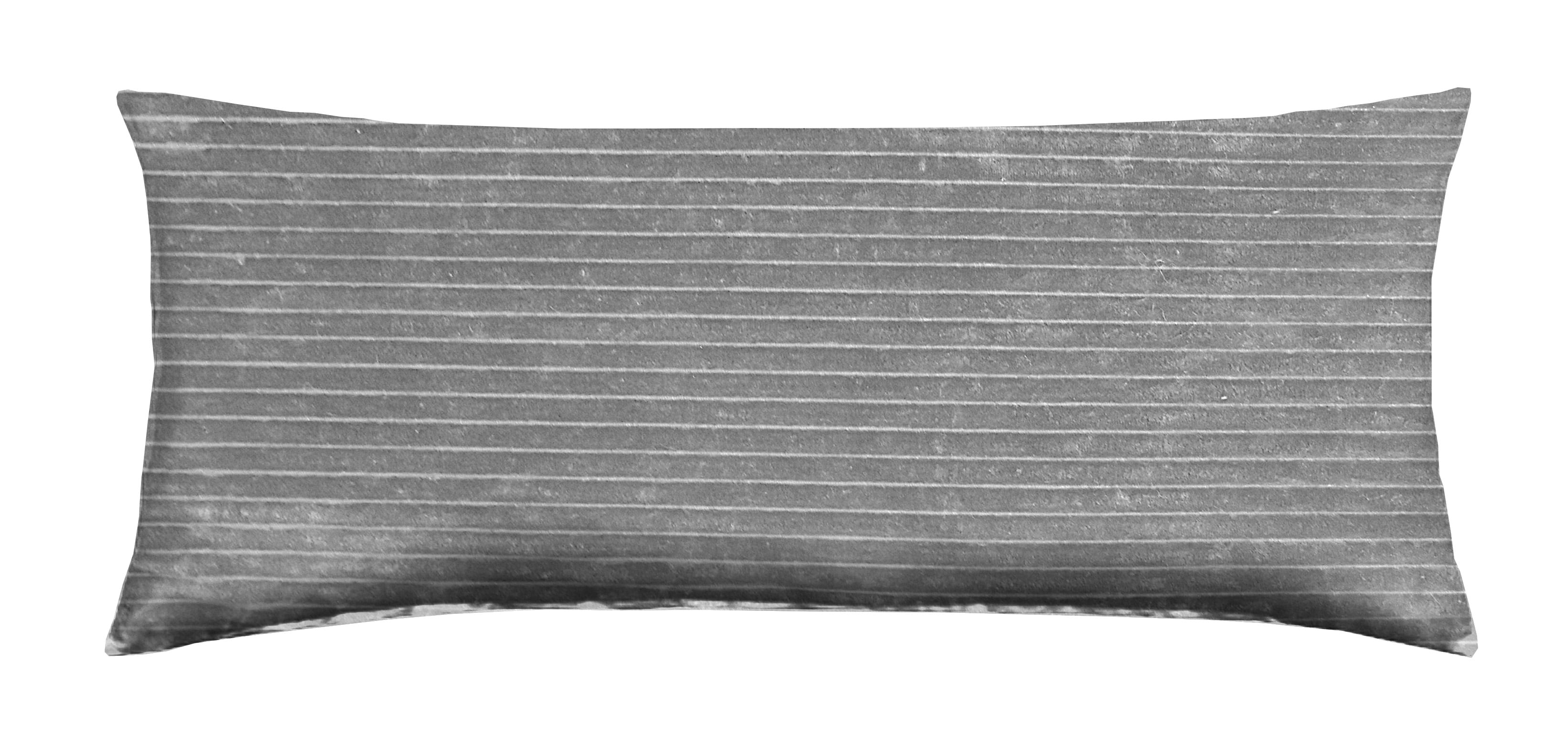 Your Zone Soft Body Pillow, Gray, 20 in x 48inch