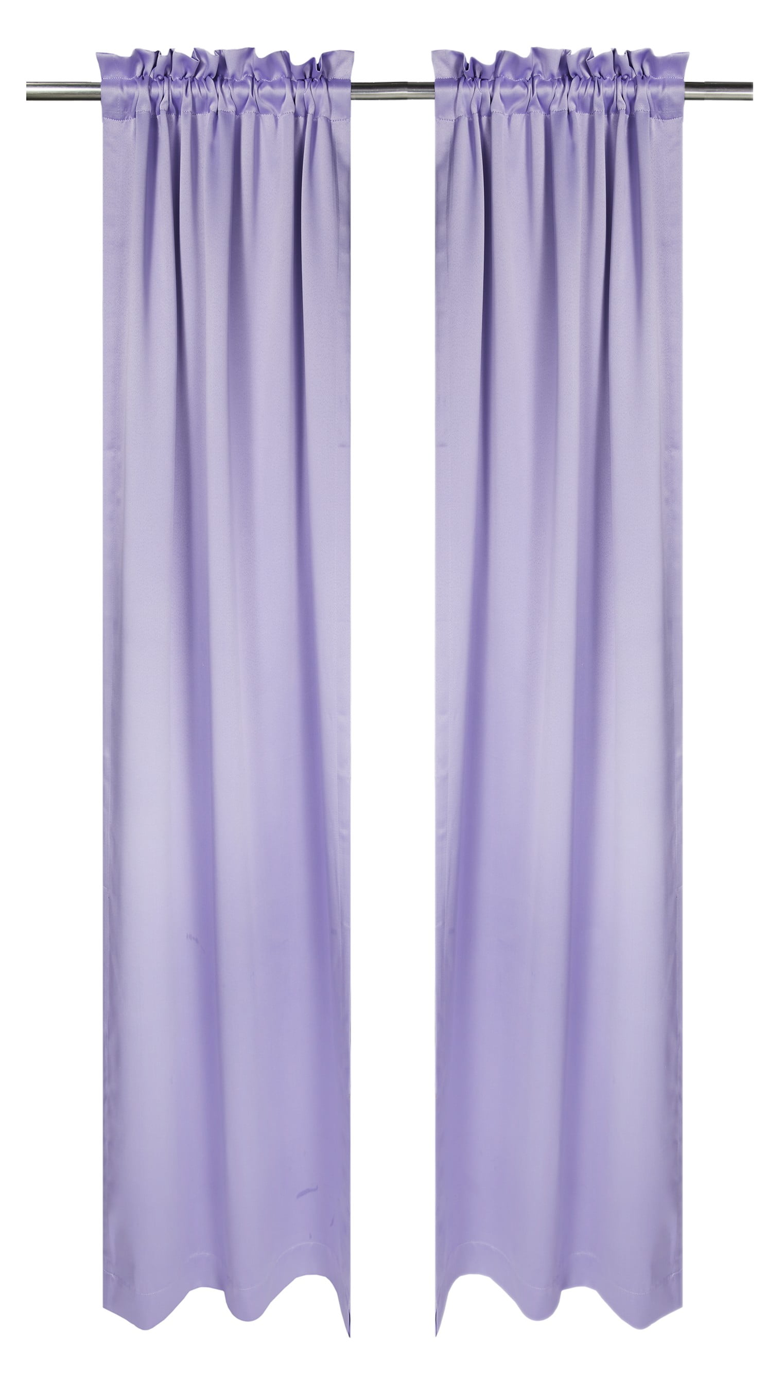 Your Zone Solid Room-Darkening Curtain Panel Pair, Set of 2, Lilac Bud, 30 in W x 84 in L