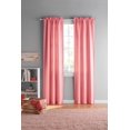thumbnail image 1 of Your Zone Solid Blackout Rod Pocket Curtain Panel Pair, Set of 2, Coral, 30" W x 95" L, 1 of 6