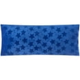 thumbnail image 1 of Your Zone Stadium Blue Embossed Star Plush Body Pillow, 19" x 48", 1 of 10