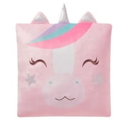 Your Zone Unicorn Snuggly Pillow, 18" x 18", Multicolor, Decorative