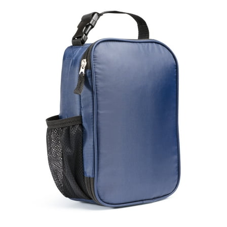 Your Zone Navy Insulated Polyester Reusable Lunch Bag
