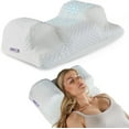 thumbnail image 1 of YourFacePillow Cervical Neck Pillow for Sleeping, Cooling Memory Foam Cervical Pillow, Ergonomic Pillow with Contoured Support for Side, Stomach and Back Sleepers Without Satin case, 1 of 6