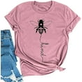 thumbnail image 1 of YourTops Women Bee Kind T-Shirt Graphic Shirt, 1 of 2