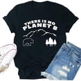 thumbnail image 1 of YourTops Women There is NO Planet B T-Shirt Mother Earth Shirt (US M, 2-Black), 1 of 2