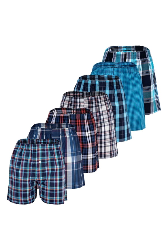 Boys Web Boxer Shorts, 7-Pack - American Boxer Shorts, Patterned, Economy Pack
