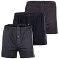 thumbnail image 1 of Yourbasics Men Boxer Shorts Cotton Black M, 1 of 10