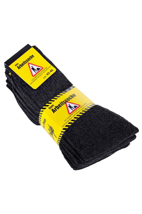 Men Socks Cotton Blend Anthracite 9-11,5