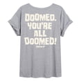 thumbnail image 1 of Youre All Doomed - Women's Oversized Graphic T-Shirt - Friday The 13Th, 1 of 5