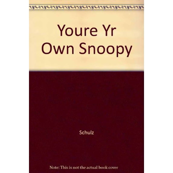 Pre-Owned Youre Yr Own Snoopy Paperback