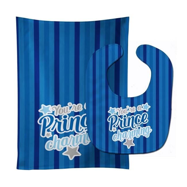 Youre a Prince Charming Baby Bib & Burp Cloth