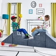 thumbnail image 1 of Yourigami Kids and Toddler Play Gym, Playroom Couch Set, Durable Modular Design, Blue Lagoon, 1 of 8