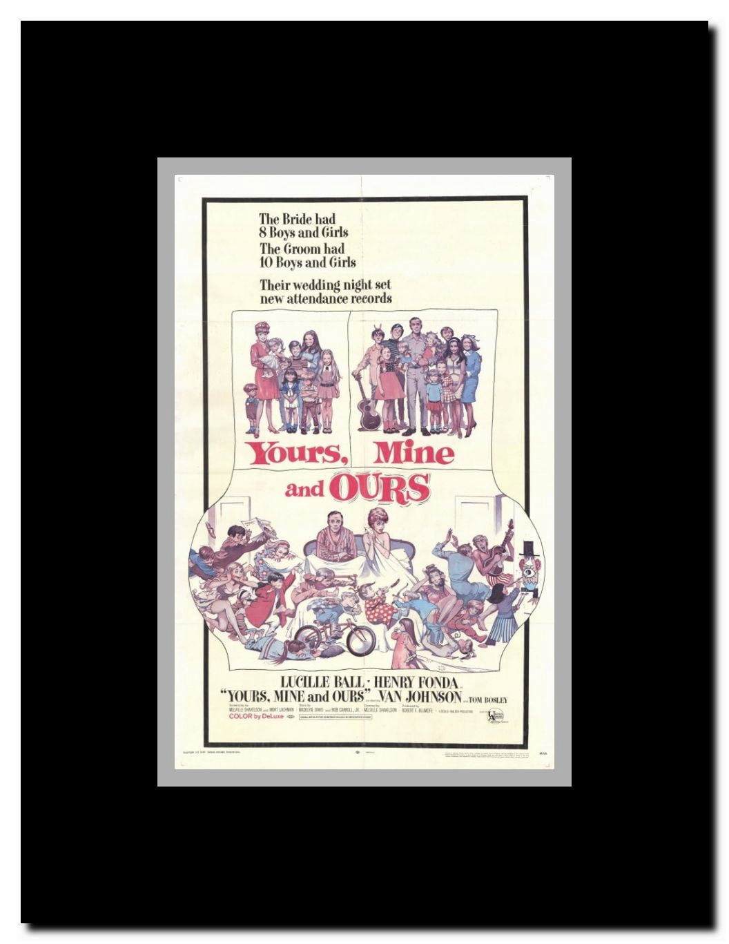 Yours Mine & Ours Framed Movie Poster